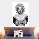 Adesivo Parede Quarto Poster Marilyn Monroe Foto Atriz