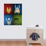 Adesivo Parede Super Heroi Vingadores Poster Hulk Ca24