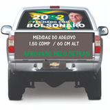 Adesivo Perfurado Bolsonaro 2022 1 50 60 Cm
