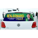Adesivo Perfurado Bolsonaro 2022 Para Vidro Carro Furadinho