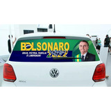 Adesivo Perfurado Bolsonaro 2022 Para Vidro Carro Perfurado