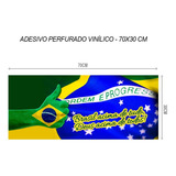 Adesivo Perfurado Vidro Carro Bolsonaro 2022