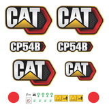 Adesivo Personalizado Rolo Compactador Caterpillar Cp54b