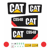 Adesivo Personalizado Rolo Compactador Caterpillar Cs54b