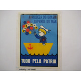 Adesivo Plástico Antigo Marinha Década 60 70