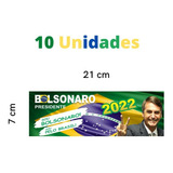 Adesivo Presidente Bolsonaro Deus Acima De Todos 10 Unidades