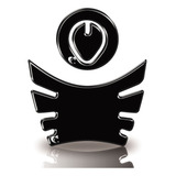 Adesivo Protetor De Tanque Bocal Moto Honda Bros Preto