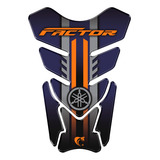 Adesivo Protetor De Tanque Resinado Moto Yamanha Factor Azul