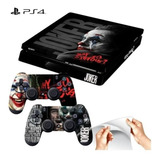 Adesivo Ps4 Playstation 4 Slim Auto Colante Joker Coringa Li