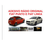 Adesivo Rádio Original Fiat Punto E