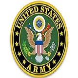 Adesivo Redondo De Selo De águia Do Exército Dos Estados Unidos Decalque De Insígnia Com Logotipo Vinil De Soldado Para Carros Caminhões Laptops 7 6 Cm Licenciado Pelo Exército Dos EUA