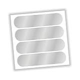 Adesivo Refletivo Para Capacete Bike Moto Carro Bicicleta Escolha -Oval 9 X 2-2cm-