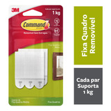 Adesivo Removível Pendurar Fixar Quadros 3m Command Até 1kg 3 Pares