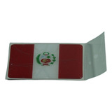 Adesivo Resinado Bandeira Do Peru 9 0cm X 6 0cm