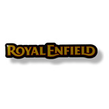 Adesivo Resinado Capacete Royal Enfield Amarelo  par  11x02 