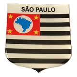 Adesivo Resinado Escudo Da Bandeira Do Estado De São Paulo