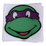 Adesivo Resinado Tartarugas Ninja Donatello 9x8 Cm