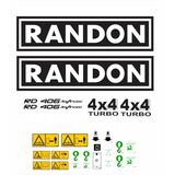 Adesivo Retroescavadeira Randon Rd 406 4x4 Kit Completo Mk