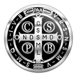 Adesivo São Bento Resinado 9 Cm Preto Kit Com 3 Unidades