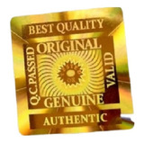 Adesivo Selo Holográficos Quality Dourado 1 5x1 5cm 500und