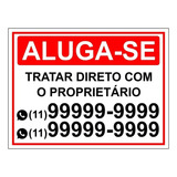 Adesivo Sinalizacao Aluga se