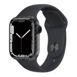 Adesivo Skin Fibra Carbono Para Apple Watch Série 7 45mm
