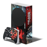 Adesivo Skin Xbox Series S E Dois Controles Gears Of War B2