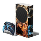 Adesivo Skin Xbox Series S E Dois Controles Mortal Kombat B3