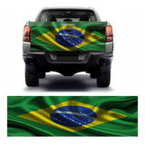 Adesivo Tampa Traseira Bandeira Do Brasil