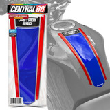Adesivo Tankpad Faixa Resinado Suzuki V Strom 650 Tanque