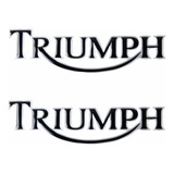 Adesivo Tanque Triumph Resinado Cromado