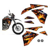 Adesivo Tanque Yamaha Xt 660r 2015 Preta Emblema genérico