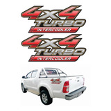 Adesivo Toyota Hilux 4x4 Turbo Intercooler Par 2012 4x4009