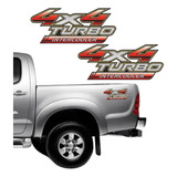 Adesivo Toyota Hilux 4x4 Turbo Intercooler Par 2012 À 2015