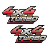 Adesivo Toyota Hilux 4x4 Turbo Par 2010 4x4006
