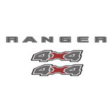 Adesivo Traseiro 4x4 Ranger 2020 Acima Otima Qualidade Kit