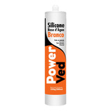 Adesivo Vedação Silicone Base D água Power Ved Branco 400g