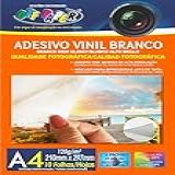 Adesivo Vinil Branco 120g- Formato A4- Pct Com 10 Fls- 10581