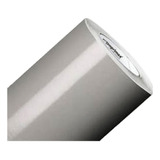Adesivo Vinil Envelopamento Plotagem 1m X 50cm Banners Toten Cor Cinza Claro Semi Brilho