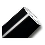 Adesivo Vinil Envelopamento Plotagem 1m X 50cm Banners Toten Cor Preto Semi Brilho