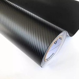Adesivo Vinil Fibra Carbono 3d Envelopamento Preto 3m X 70cm