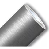 Adesivo Vinil Grafite Aço Escovado Premium Geladeira 8m X 1m