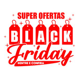 Adesivo Vitrine Promoção Black Friday Super Ofertas 95x70cm
