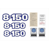 Adesivo Volkswagen 8 150 Etiquetas Emblema Resinado 17803