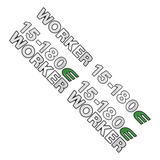Adesivos 15 180e Worker Emblema Cromado Caminhão Volkswagen