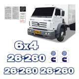 Adesivos 26 260 Emblemas Caminhão Cummins 6x4 Volkswagen Vw