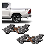 Adesivos 4x4 Hilux Toyota 2021 Emblema Lateral Mod Original