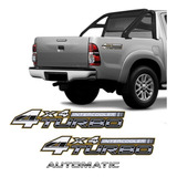 Adesivos 4x4 Turbo Intercooler Hilux 2005 2008 Automatic