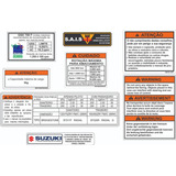Adesivos Advertência Suzuki Gsx 750 F 2006
