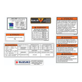 Adesivos Advertência Suzuki Gsx 750 Srad 2012